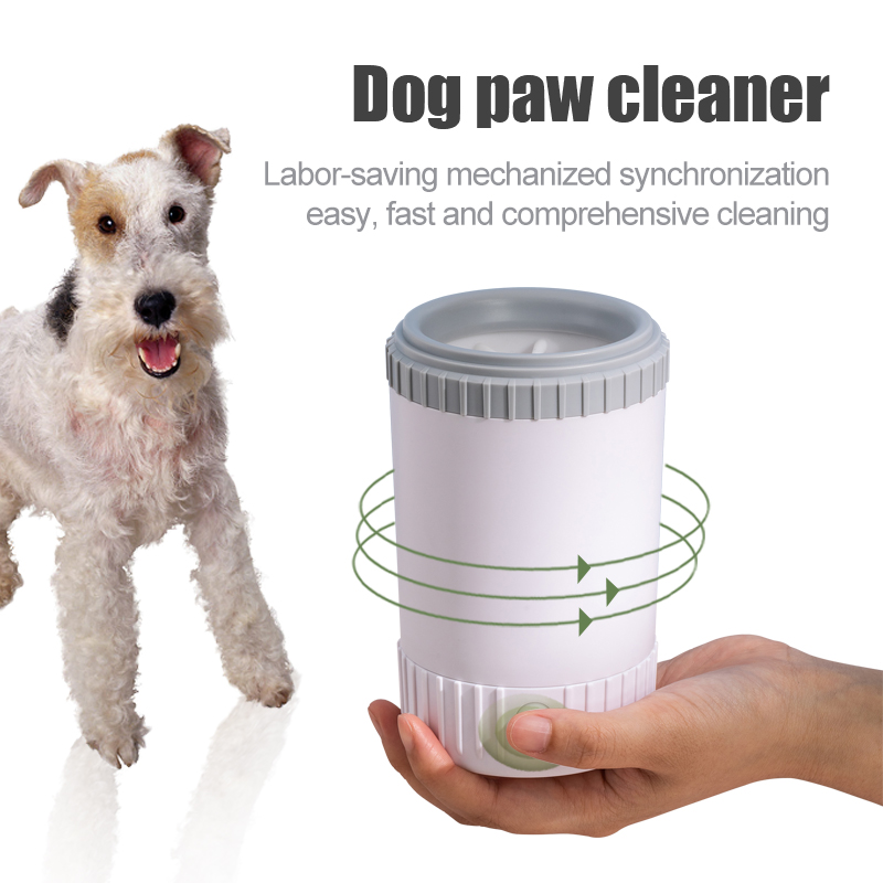 Portable pour chiens de chien Washer Paw Nettoyer pour les petits et moyens chiens avec des poils en silicone doux